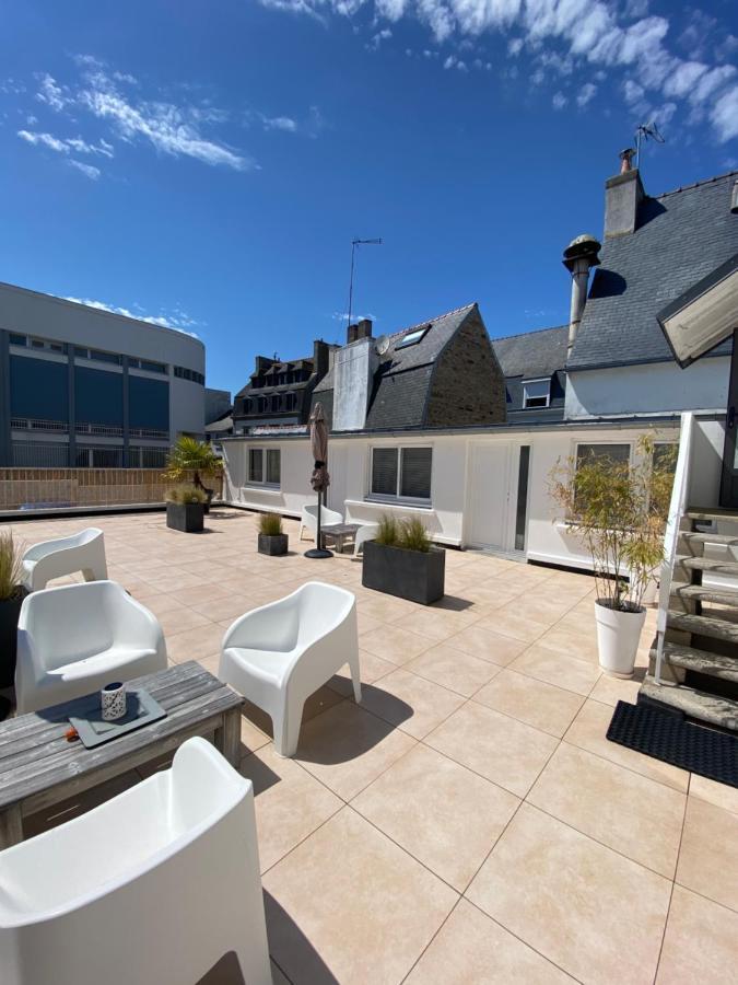 Votre Mini Maison En Plein Coeur Du Centre Ville -Terrasse - Et Parking Prive Sur Place Clos - Draps Et Menage Inclus Concarneau Exterior foto